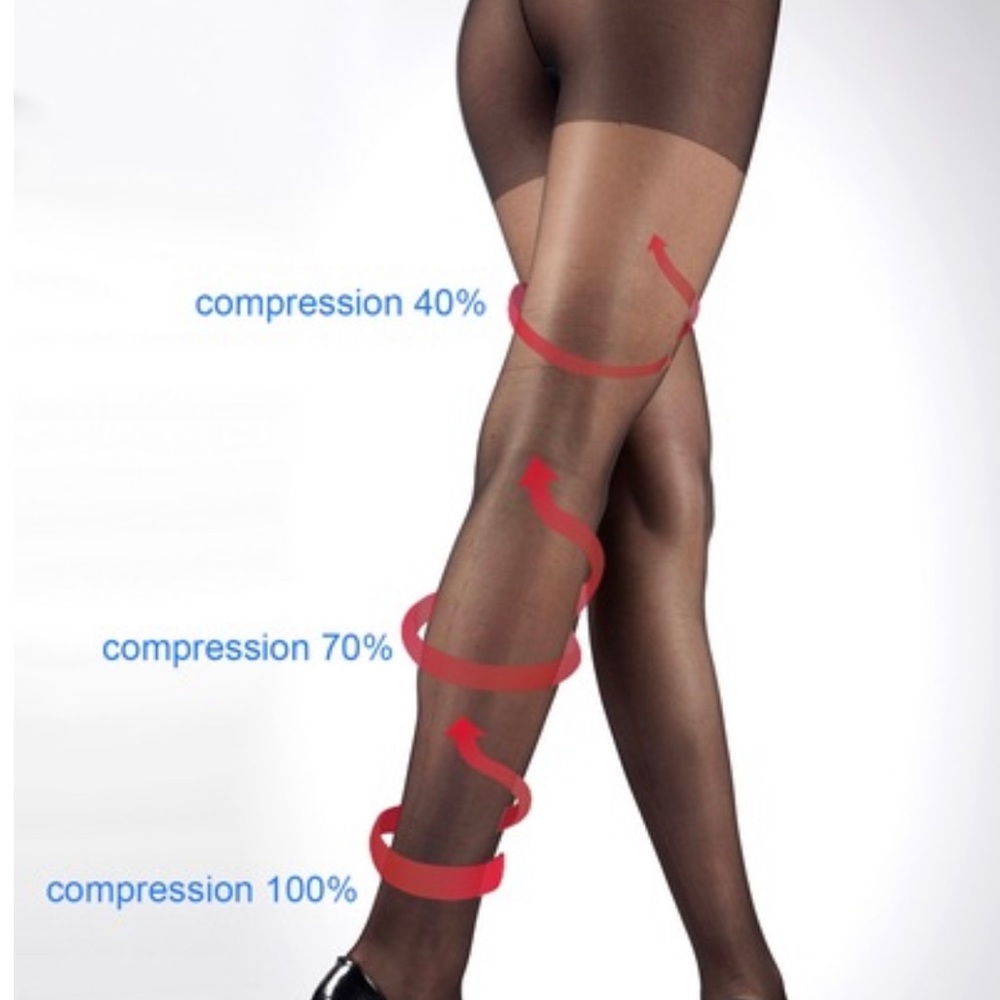Albertsons support pantyhose size C Almost black.
